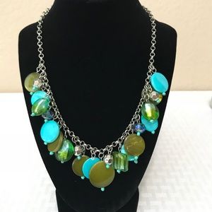 Turquoise & Green Stone Necklace